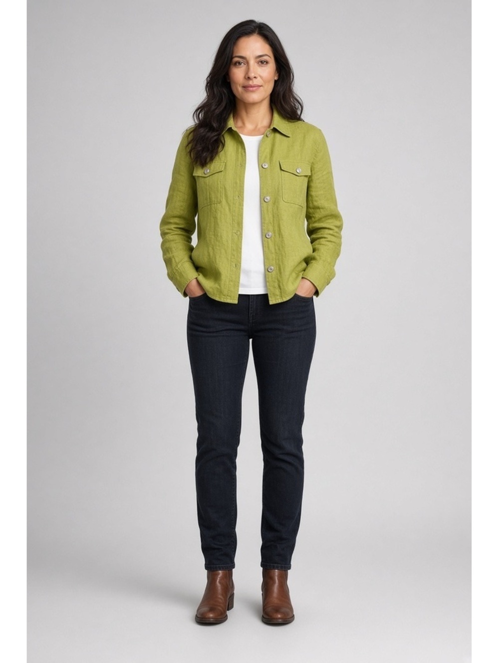 JNY linen jacket/shirt size Large
